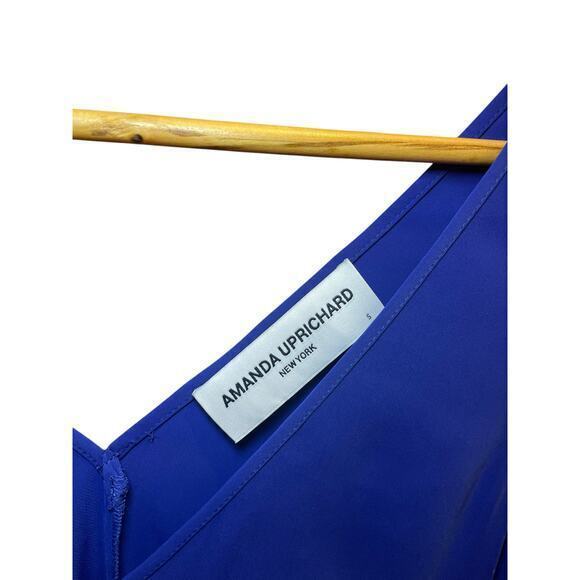 Amanda Uprichard Revolve Designer Cobalt Blue Monty Mini Slip Shift Dress Small - Picture 4 of 12